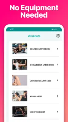 Upper Body Workout for Women android App screenshot 11